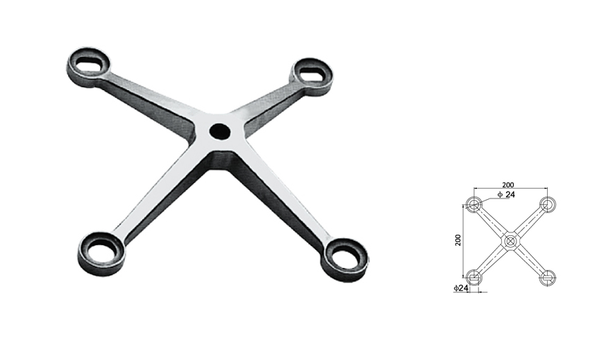 Glass wall spider,4 points